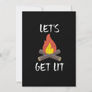 Laten we de kampvuur in de open lucht halen kaart