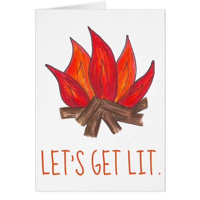 Laten we de kampvuur van de kampeervuren laten lop (Voorkant)