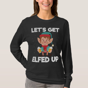 Laten we de kerstbeer Elf Xmas Drinkin opruimen. T-shirt