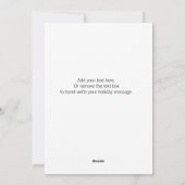 Laten we de kerstboom flat kerstkaart versieren (Achterkant)