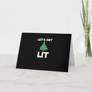 Laten we de kerstboomvakantie aansteken Drink Kaart