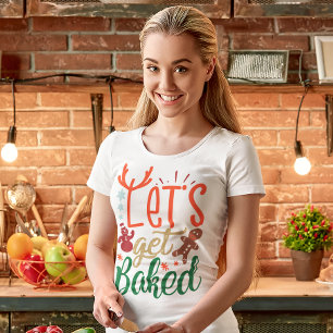Laten we de kerstfeestelijke slogan van het kerstf Tri-Blend shirt