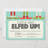 Laten we de kerstfeestelijke uitnodiging aannemen (Voorkant)