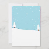 Laten we de kerstfeestelijke uitnodiging aannemen (Achterkant)