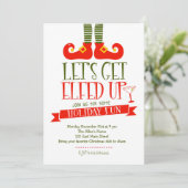 Laten we de kerstfeestelijke uitnodiging opfrissen (Staand voorkant)