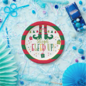 Laten we de kerstfeestjes opknappen. papieren bordje (Feest)