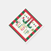 Laten we de kerstfeestjes opknappen. servet (Hoek)