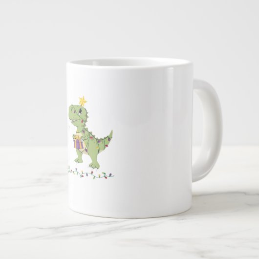 Laten we de kerstklassieker aansteken grote koffiekop (Voorkant rechts)