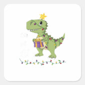 Laten we de kerstklassieker aansteken vierkante sticker (Voorkant)