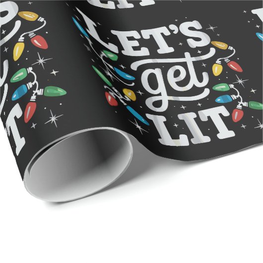 Laten we de kerstlampjes van de kerstman Drink mak Cadeaupapier (Rol Hoek)