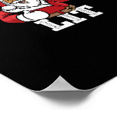 Laten we de kerstman aansteken die bierkerst Drink Poster (Hoek)