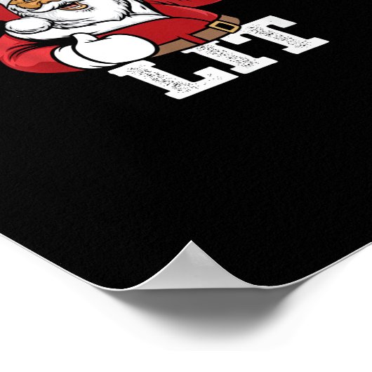 Laten we de kerstman aansteken die bierkerst Drink Poster (Hoek)