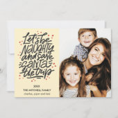 Laten we de kerstman besparen op de reis Funny Pho Kaart (Voorkant)