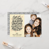 Laten we de kerstman besparen op de reis Funny Pho Kaart (Voorkant / Achterkant in situ)