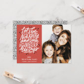 Laten we de kerstman besparen op de reis Funny Pho Kaart (Voorkant / Achterkant in situ)