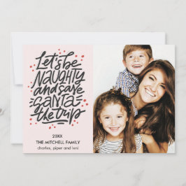 Laten we de kerstman besparen op de reis Funny Pho Kaart