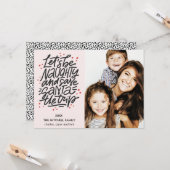 Laten we de kerstman besparen op de reis Funny Pho Kaart (Voorkant / Achterkant in situ)