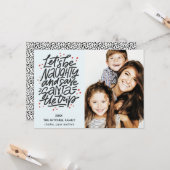 Laten we de kerstman besparen op de reis Funny Pho Kaart (Voorkant / Achterkant in situ)