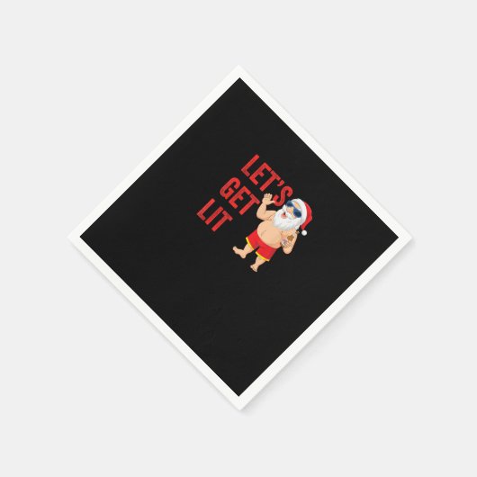 Laten we de kerstman oplichten met een grappig ker servet (Hoek)