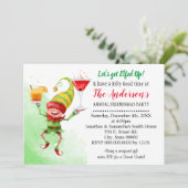 Laten we de kerstman van het kerstfeest opruimen. kaart (Staand voorkant)