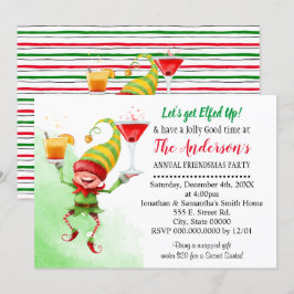 Laten we de kerstman van het kerstfeest opruimen. kaart