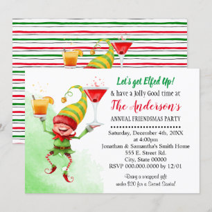 Laten we de kerstman van het kerstfeest opruimen. kaart