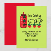 Laten we de ketchupparty inhalen kaart (Voorkant / Achterkant)