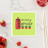 Laten we de ketchupparty inhalen servet (Insitu)