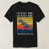 Laten we de Kinder beknotting opeten, bespaart lev T-shirt (Design voorkant)