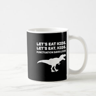 Laten we de Kinder dinosaurus T-rex dino interpunc Koffiemok