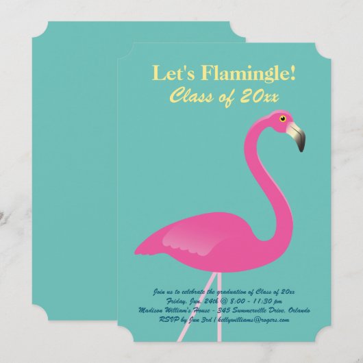 Laten we de klas van 2016 laten vallen - Afstudeer Kaart (Voorkant / Achterkant)