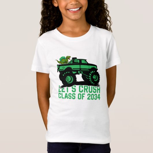 Laten we de klas van 2034 verpletteren t-shirt (Voorkant)