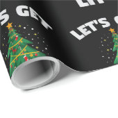 Laten we de kleine kerstboomverlichting voor Fami  Cadeaupapier (Rol Hoek)