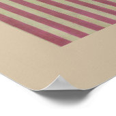 Laten we de klok rond Poster 24x24 eten (Hoek)