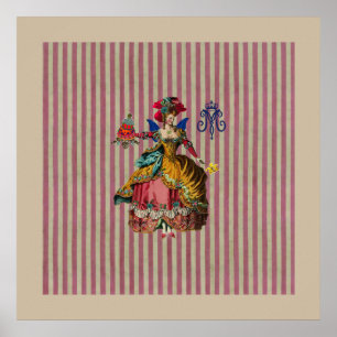 Laten we de klok rond Poster 24x24 eten