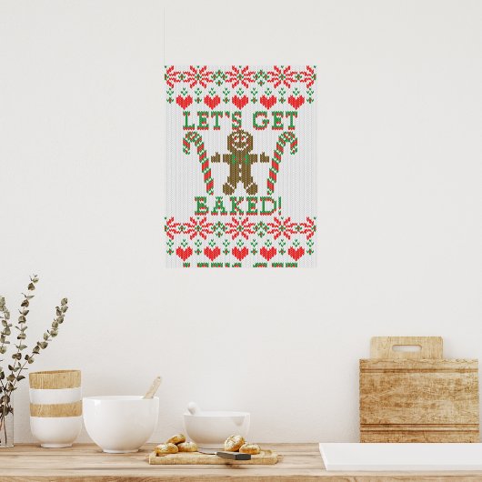 Laten we de koekjeskoekjeskoekjes pakken poster (Keuken)