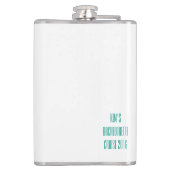 laten we de kolf van het schip in de bachelorette  heupfles (Achterkant)