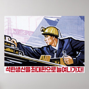 Laten we de Koreaanse steenkoolproductie maximalis Poster