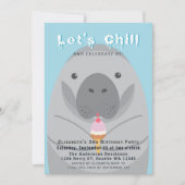 Laten we de Kute Manatee van de Kids van Birthday  Kaart (Voorkant)