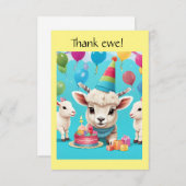 Laten we de lammeren vieren bedankkaart (Voorkant / Achterkant)