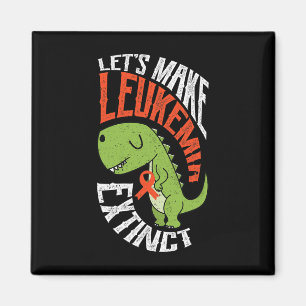 Laten we de leukemie uitsterven dinosaurus hematol magneet