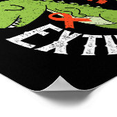 Laten we de leukemie uitsterven dinosaurus hematol poster (Hoek)