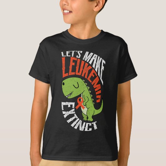 Laten we de leukemie uitsterven dinosaurus hematol t-shirt (Voorkant)