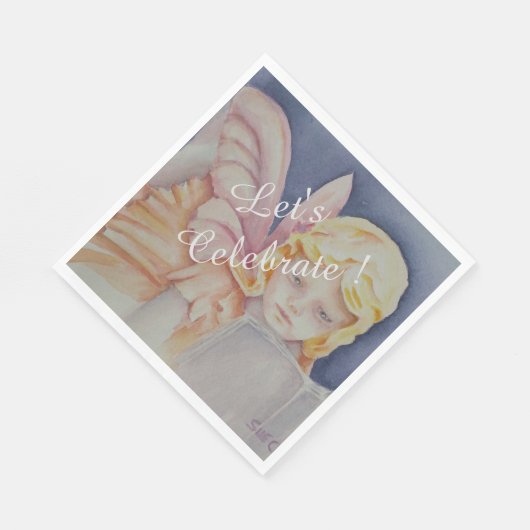 Laten we de lezing vieren servet (Hoek)