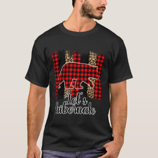 Laten we de luipaard buffel geruite patroonverf ov t-shirt