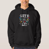 Laten we de Mannen vrouwen met Kerstmis verlichten Hoodie (Voorkant)
