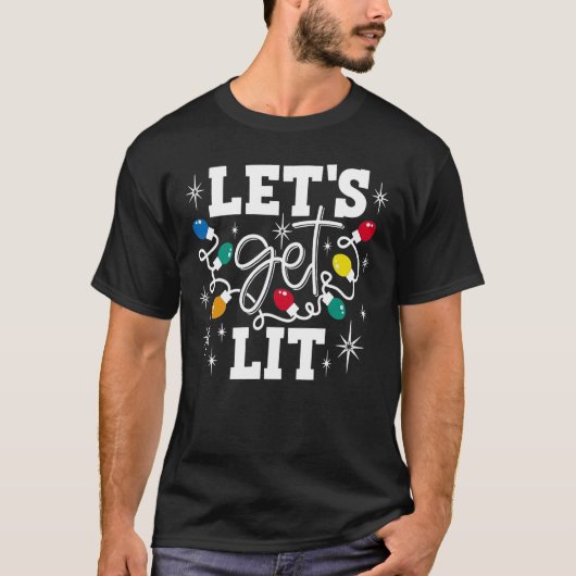 Laten we de Mannen vrouwen met Kerstmis verlichten T-shirt (Voorkant)