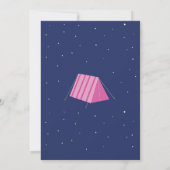 Laten we de marineroze invitatie van de Camp in de Kaart (Achterkant)