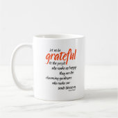 Laten we de mensen die ons gelukkig maken dankbaar koffiemok (Links)