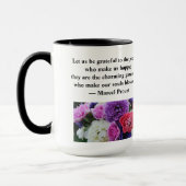 Laten we de mensen die ons gelukkig maken dankbaar mok (Links)